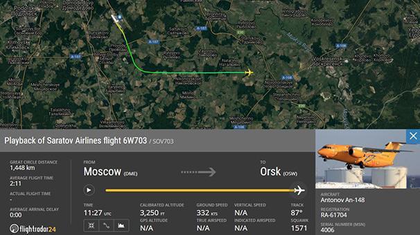 Son dakika... Rusyada dehşet 71 kişilik yolcu uçağı Moskovada düştü