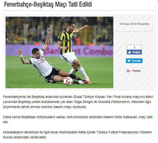 Fenerbahçeden tatil açıklaması