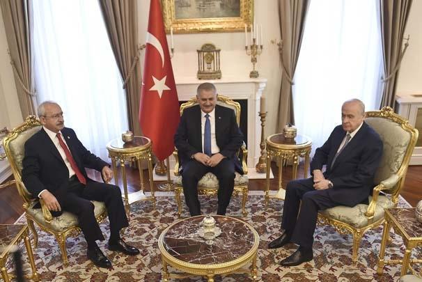 Başbakanlık Konutundaki liderler zirvesi 3 saat sürdü