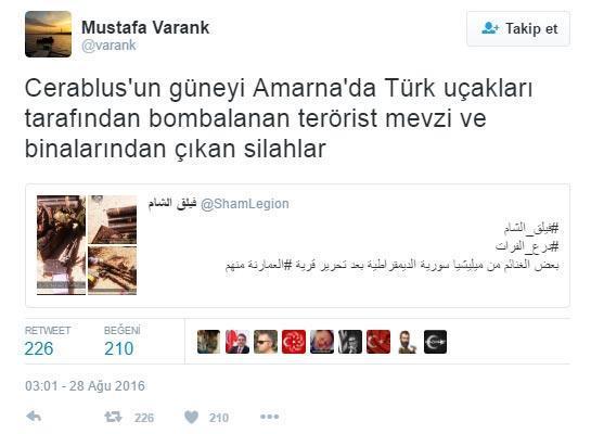 Türkiye YPGyi bir kez daha vurdu