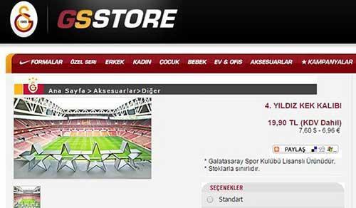Galatasarayda kek kalıpları satışta