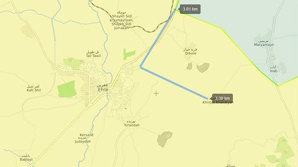 Son dakika… 3 kilometre kaldı, Afrin göründü