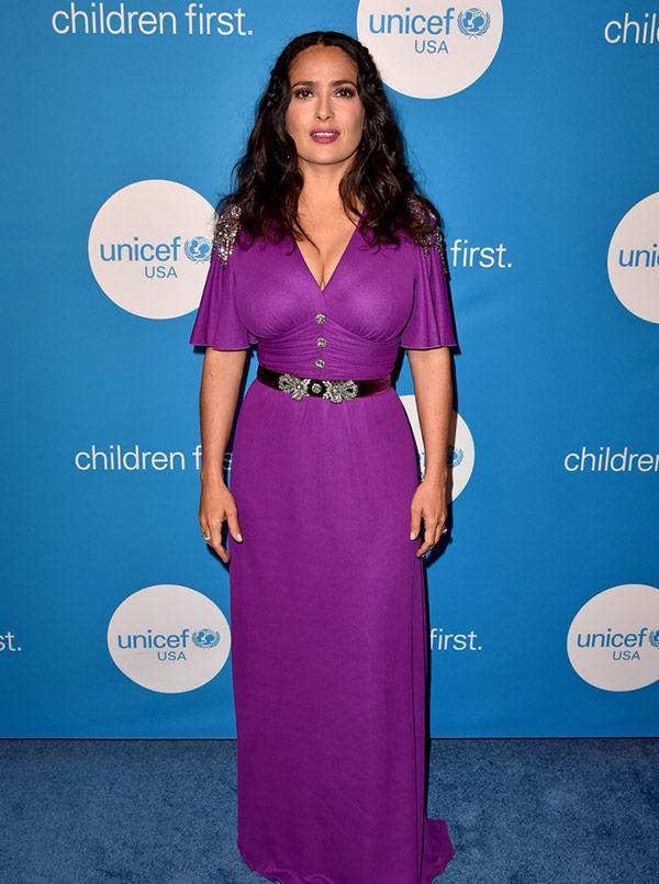 Salma Hayek, UNICEF galasında parıldadı