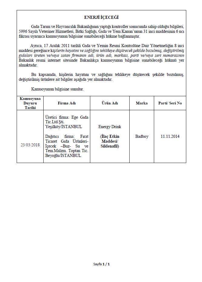 İşte Bakanlığın açıkladığı 282 hileli ürün