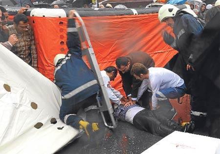 Atladı, brandadan yere düşüp öldü