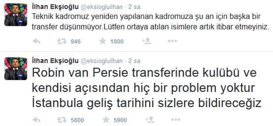 Fenerbahçeden Robin Van Persie açıklaması