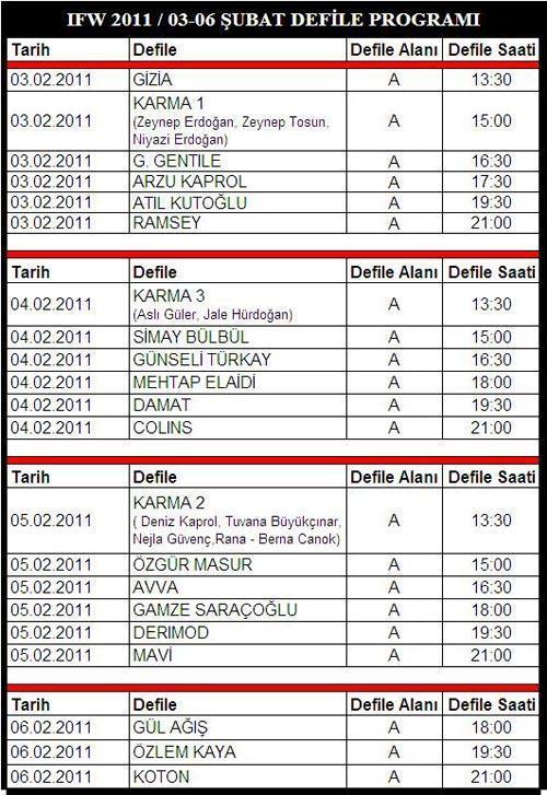 İstanbul Fashion Week takvimi belli oldu