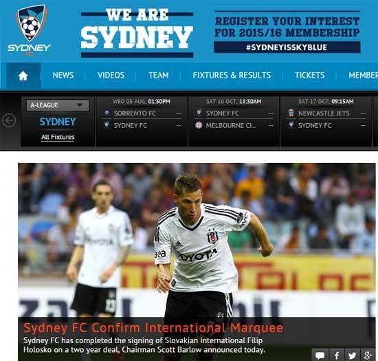 Holosko, Sydney FC ile anlaştı