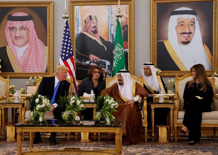 Son Dakika... Trump Suudi Arabistanda Kraldan en üst düzey devlet nişanı