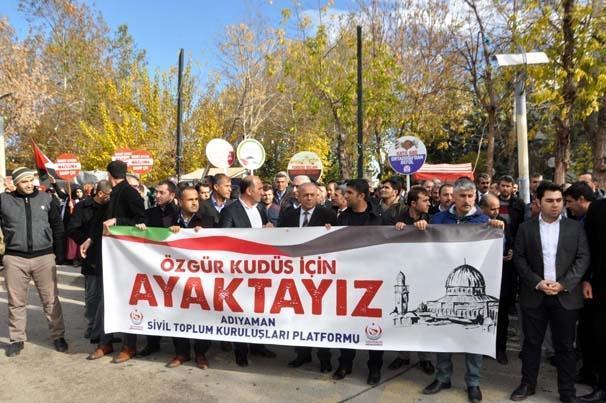 ABDnin Kudüs kararına ülke genelinden protestolar