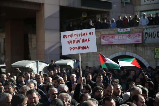 ABDnin Kudüs kararına ülke genelinden protestolar