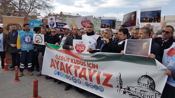 ABDnin Kudüs kararına ülke genelinden protestolar