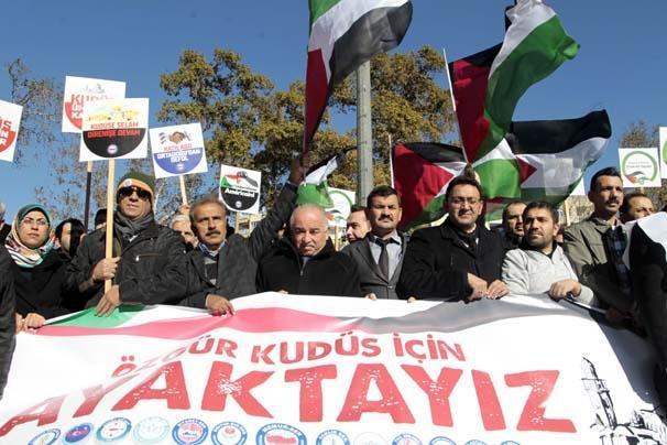 ABDnin Kudüs kararına ülke genelinden protestolar