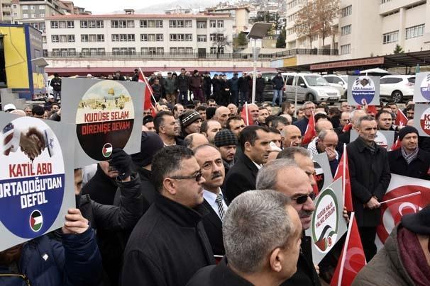 ABDnin Kudüs kararına ülke genelinden protestolar