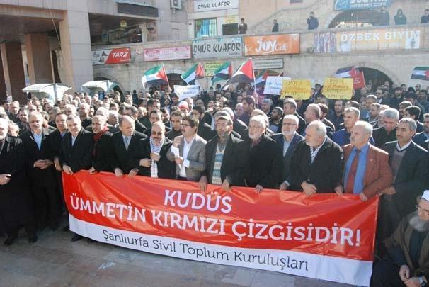 ABDnin Kudüs kararına ülke genelinden protestolar
