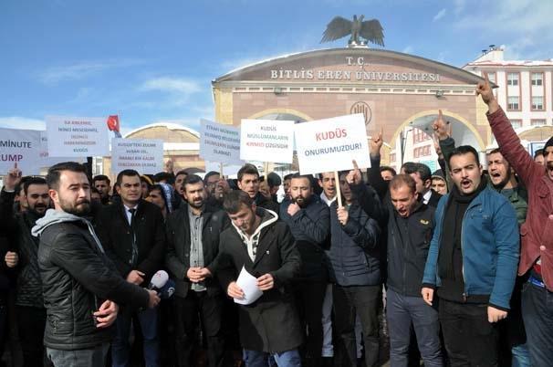 ABDnin Kudüs kararına ülke genelinden protestolar