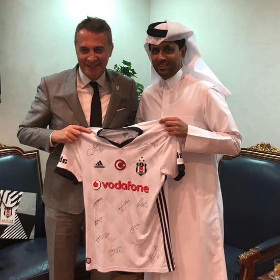Fikret Orman, PSG başkanı Nasser Al-Khelaifiyle görüştü