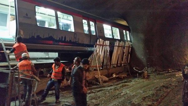 İstanbul’da metro kazası