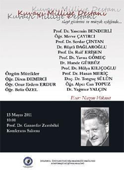 Dişçilik fakültesinde Nâzım günü