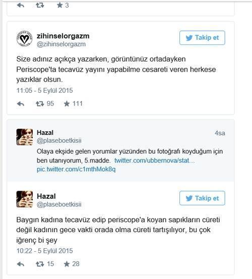 Periscopede baygın kadına canlı tecavüz görüntüleri yayınlandı