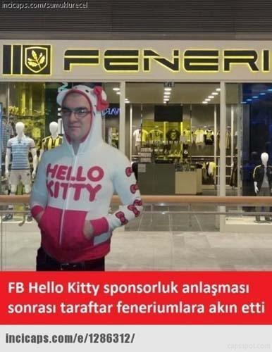 F.Bahçe, Hello Kitty ile anlaştı, capsler patladı...
