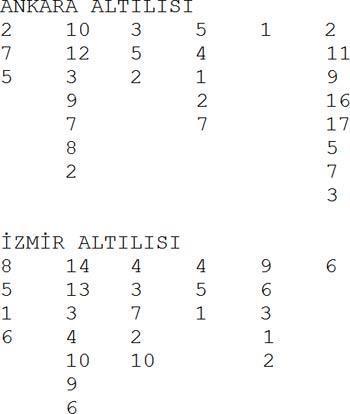 İki zorlu altılı