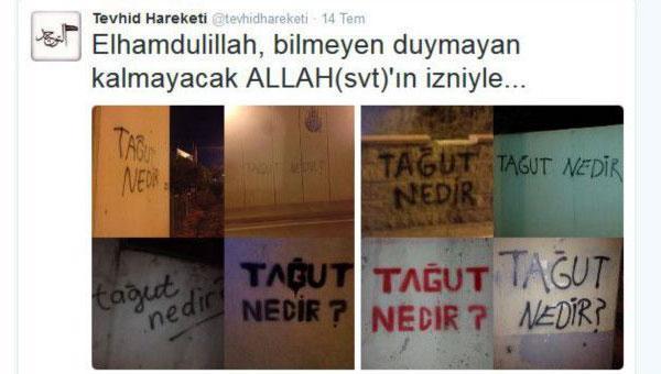 IŞİD yanlıları İstanbul sokaklarında duvar yazıları mı yazıyor