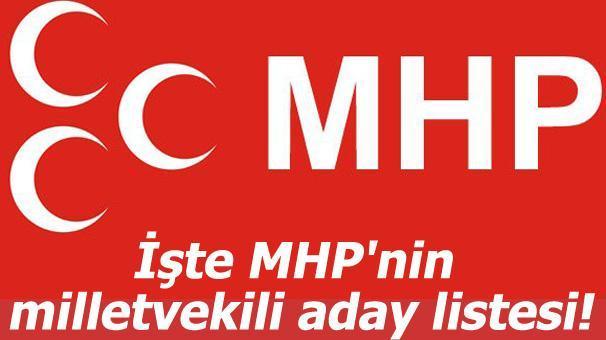 MHPnin milletvekili aday listesi belli oldu Akşener listede yok
