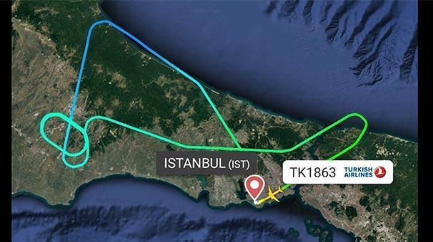 THYnin Roma uçağı geri döndü