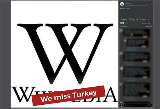 Wikipedia, Türkiyeyi Özledik adlı bir kampanya başlattı