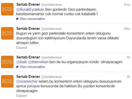 Tepkiler nedeniyle Gezi konseri iptal edildi