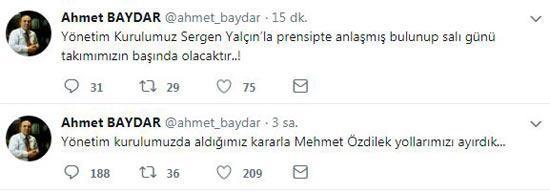 Konyasporda Mehmet Özdilek gitti, Sergen Yalçın geldi