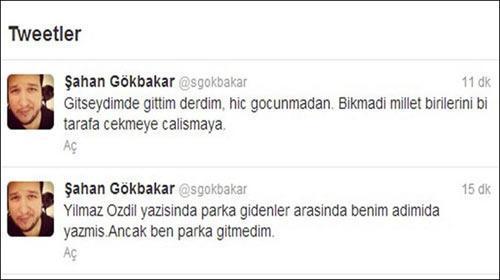 Şahandan Gezi Parkı yalanlaması