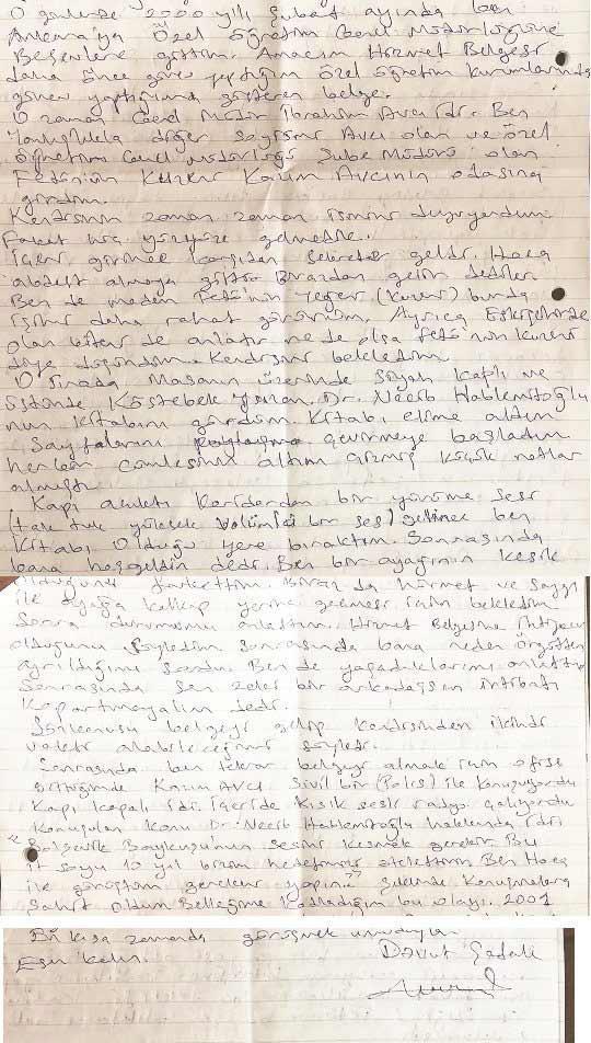 Şok mektup ortaya çıktı Hablemitoğlu’nun infaz emri Gülen’den