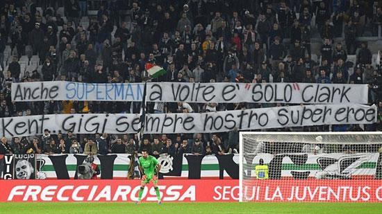 Juventus taraftarından Buffona Supermanlı destek