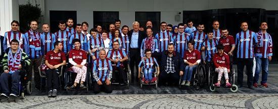 Trabzonspordan engelli taraftarlara anlamlı organizasyon