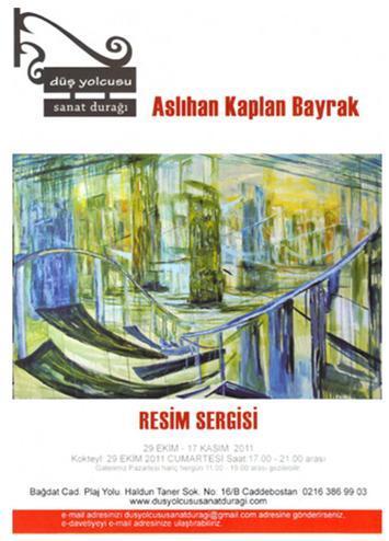 Aslıhan Kaplandan Yansımalar Şiir Mekan Resim sergisi