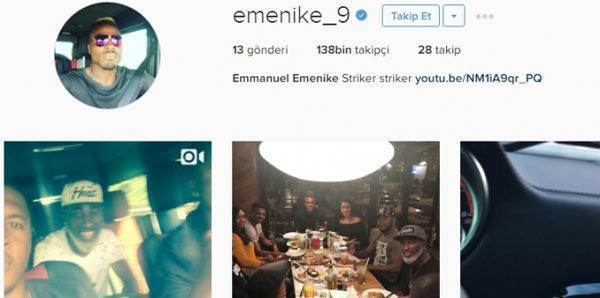 Emenike, Fenerbahçe paylaşımlarını sildi