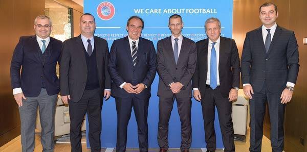 TFFden UEFA Başkanına ziyaret