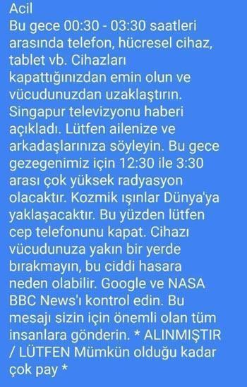 Radyasyon iddiası sosyal medya ve WhatsAppı salladı Bakanlık açıkladı