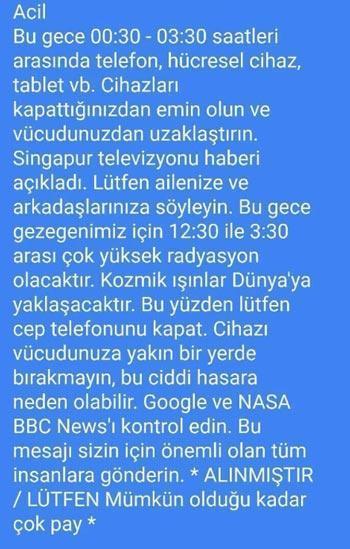 Radyasyon iddiası sosyal medya ve WhatsAppı salladı Bakanlık açıkladı