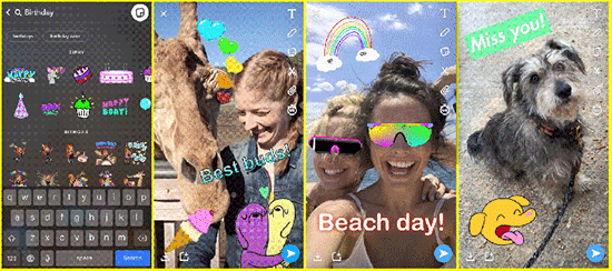 Snapchat, Hikayelerinizi Giphynin GIFleriyle canladıracak