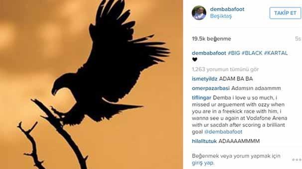 Demba Badan Galatasaray iddialarına fotoğraflı mesaj