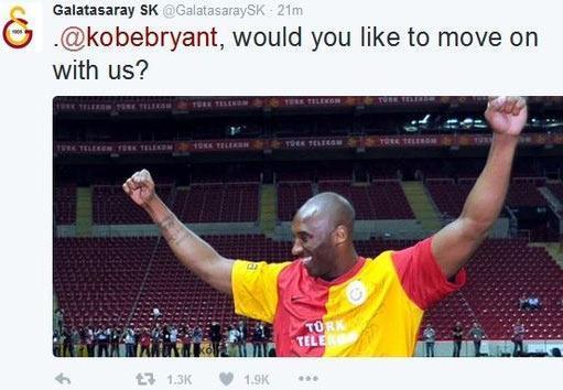 Galatasaraydan Kobe Bryanta resmi teklif