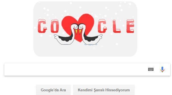 2018 Kış Olimpiyatları ve Sevgililer Günü için özel Doodle Google unutmadı...