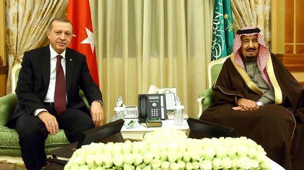 Erdoğandan Suudi Arabistan Kralına teşekkür
