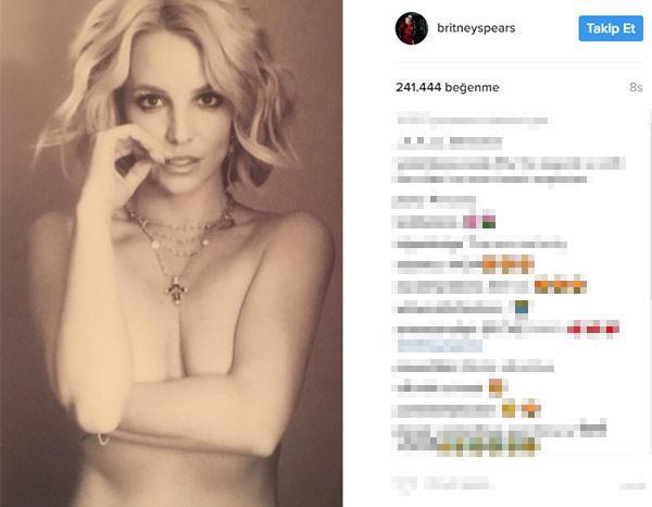 Britney Spearstan çıplak poz