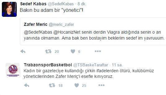 Kadın gazeteciye hakaret Trabzonspor yöneticisi kulüpten gönderildi