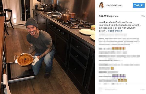 David Beckham mutfağa girdi