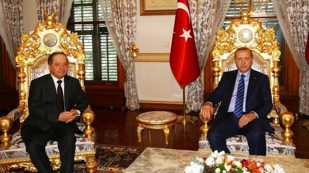 Cumhurbaşkanı Erdoğan, Barzaniyle görüştü
